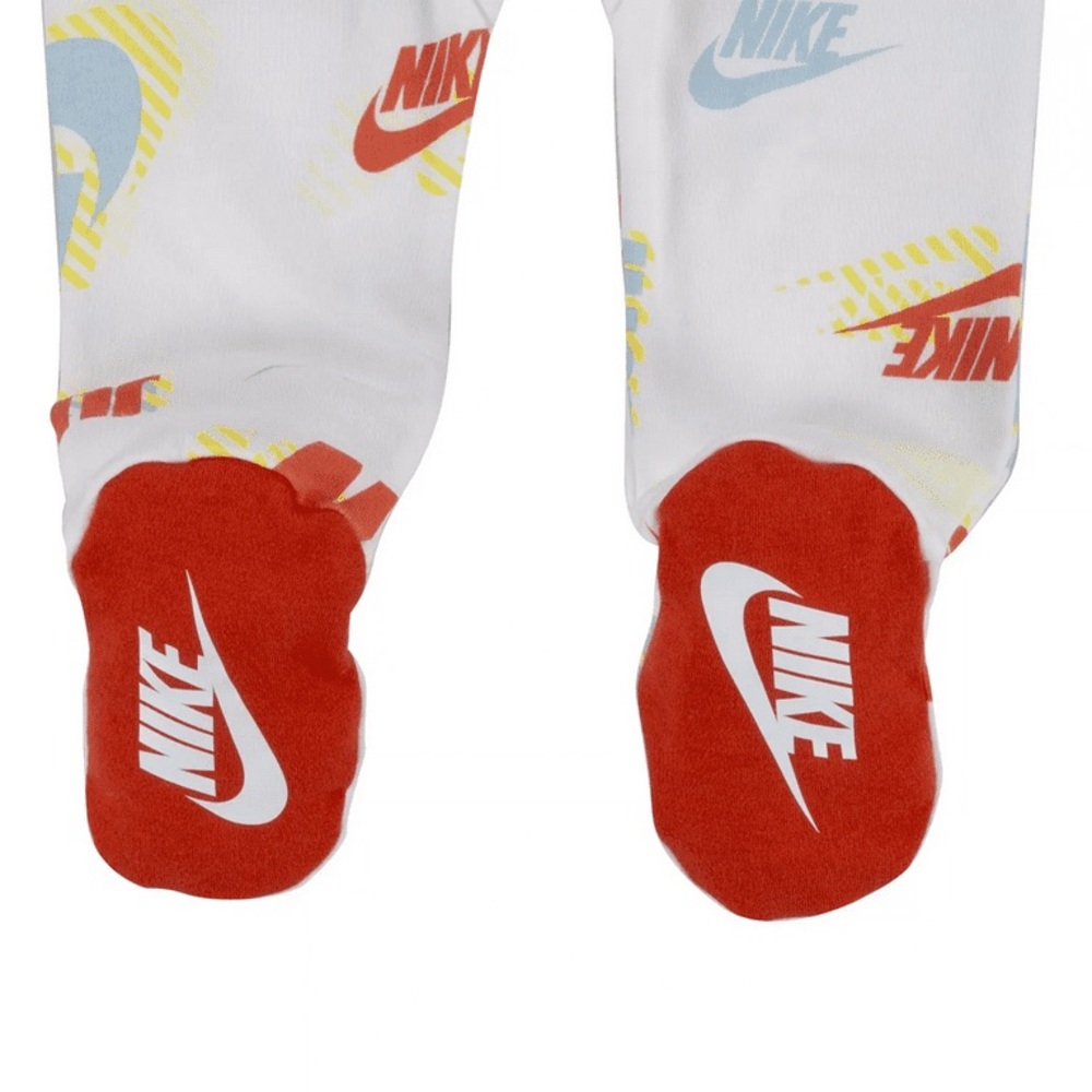 Nike Baby 3M Onesie Sleep and Play with Red Accents and close flap for hands New - Picture 4 of 12